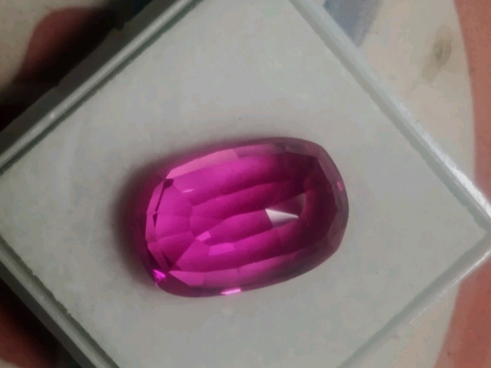 12.45 Ct Unknown Pink Sapphire Cushion Cut Loose Gemstone 14.5×10.7×8.8mm