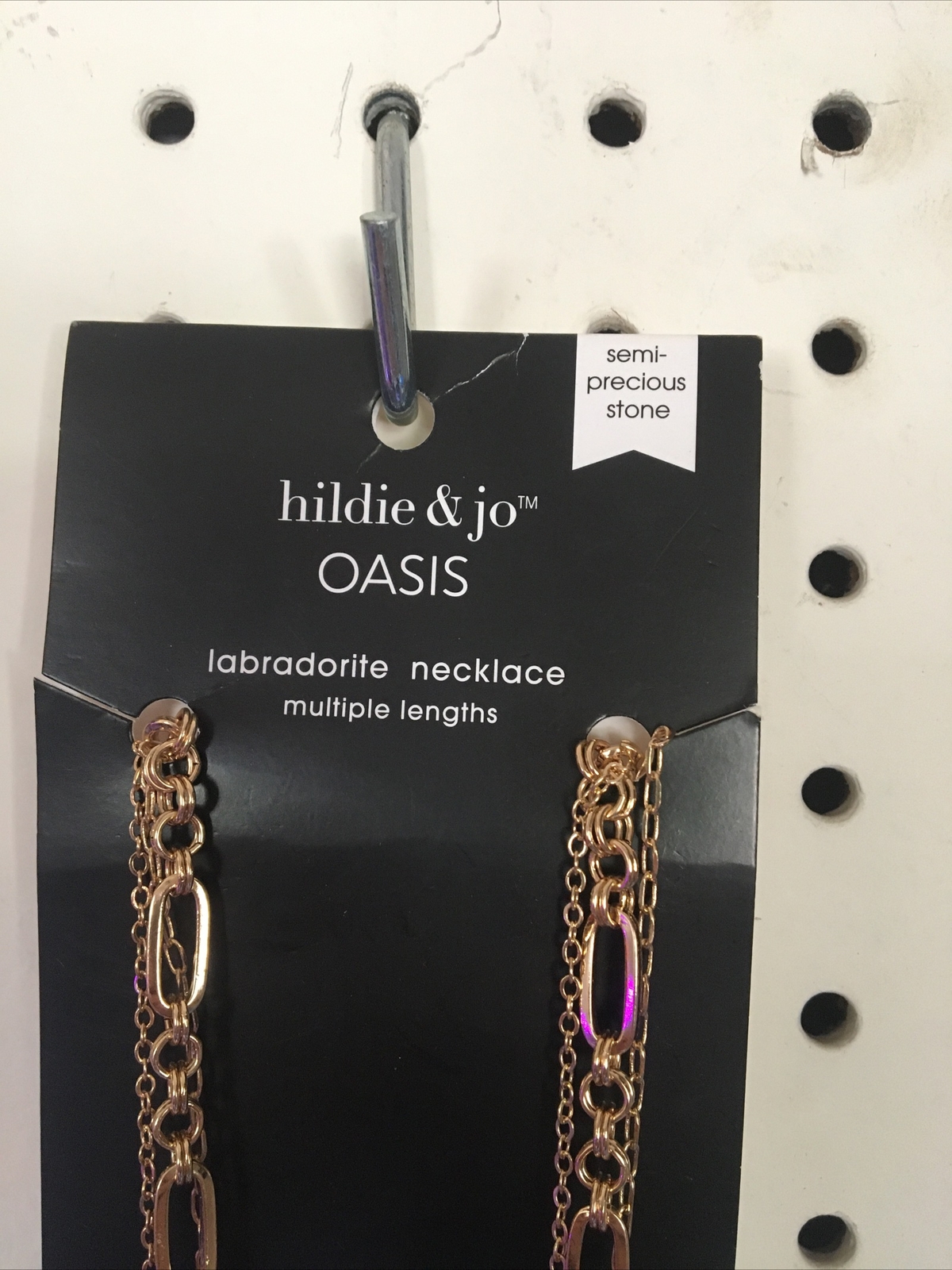 Hildie & Oasis Labradorite Multiple Lengths Charm Necklace Pendant New