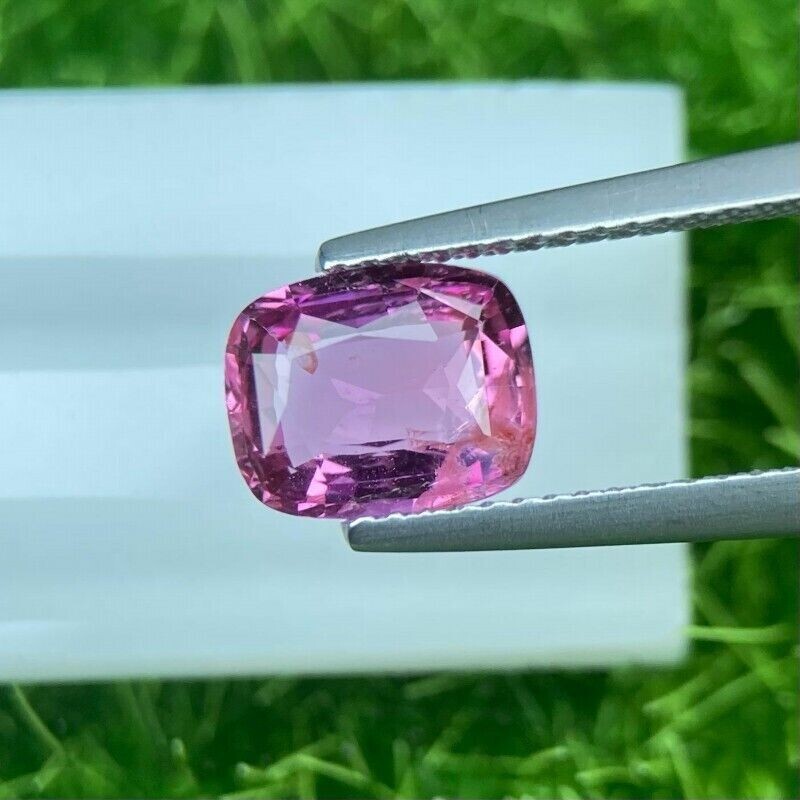 1.98 Carat Cluster Natural loose Sapphire Pink Cushion Shape Step Cut Sri Lanka