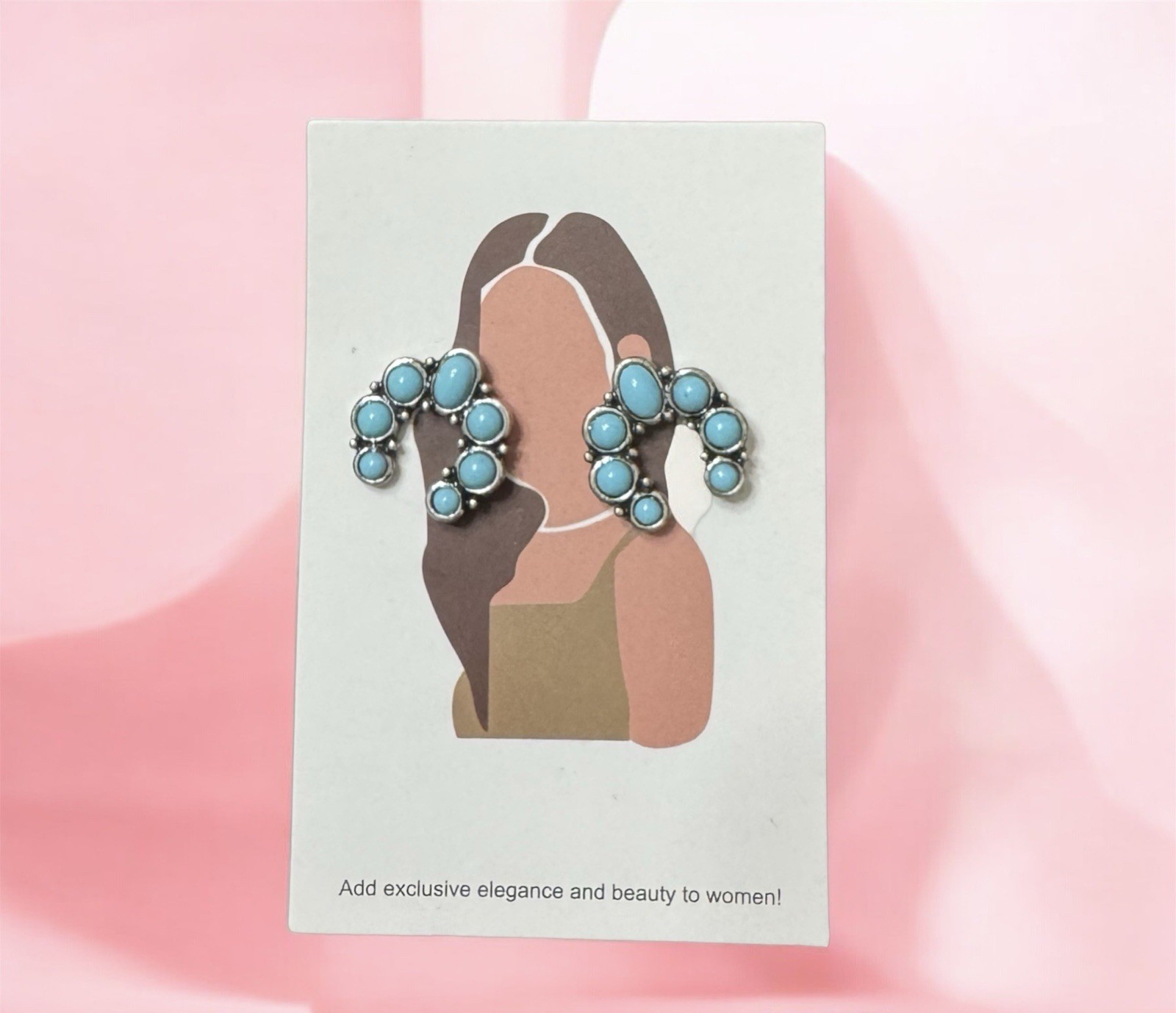 Retro Bohemian Western Looking Earrings for Women Turquoise Earrings