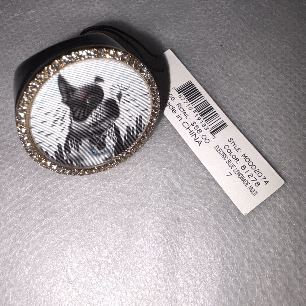 Marc Jacobs Black and Gold Statement Ring