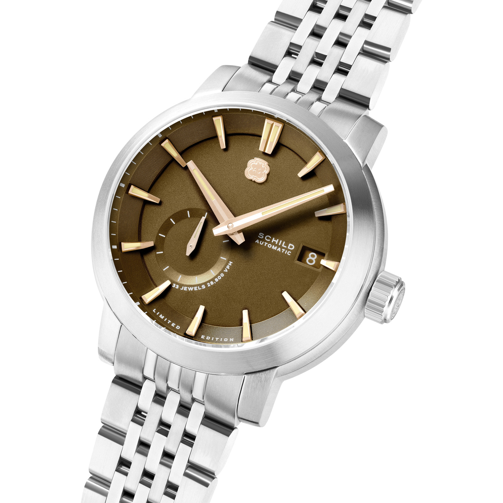 Heinrich Micro Rotor Automatic Limited Edition Brown / Stainless Steel | Brown D
