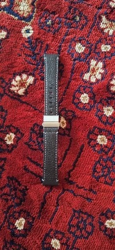 Genuine Leather Watch Band Strap Unisex Deployment Clasp 18/20/22/24mm