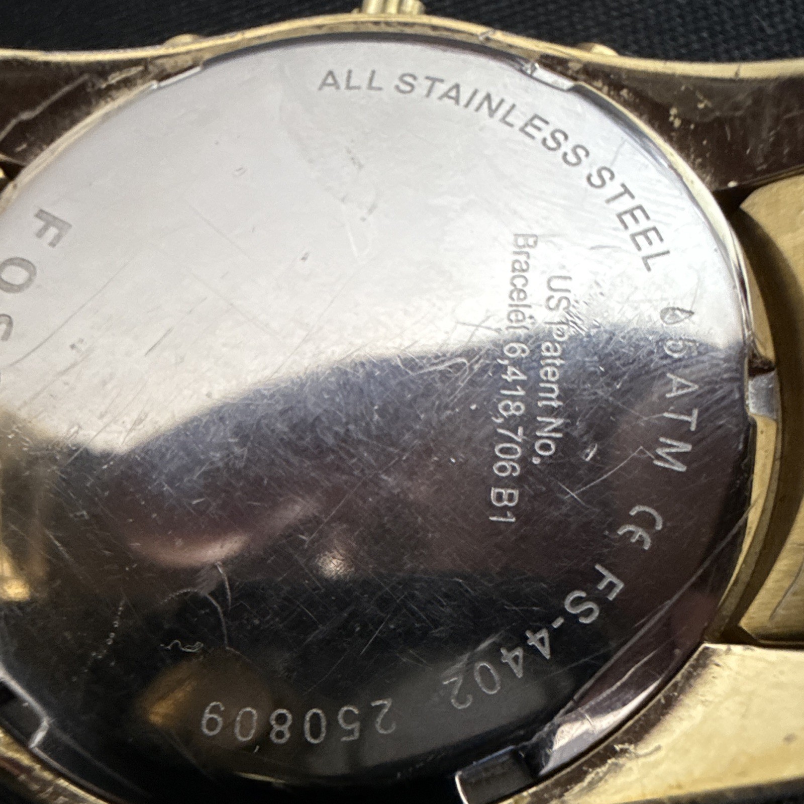 Fossil Men’s Gold Tone FS-4402 NEW BATTERY RUNS EXCELLENT!!