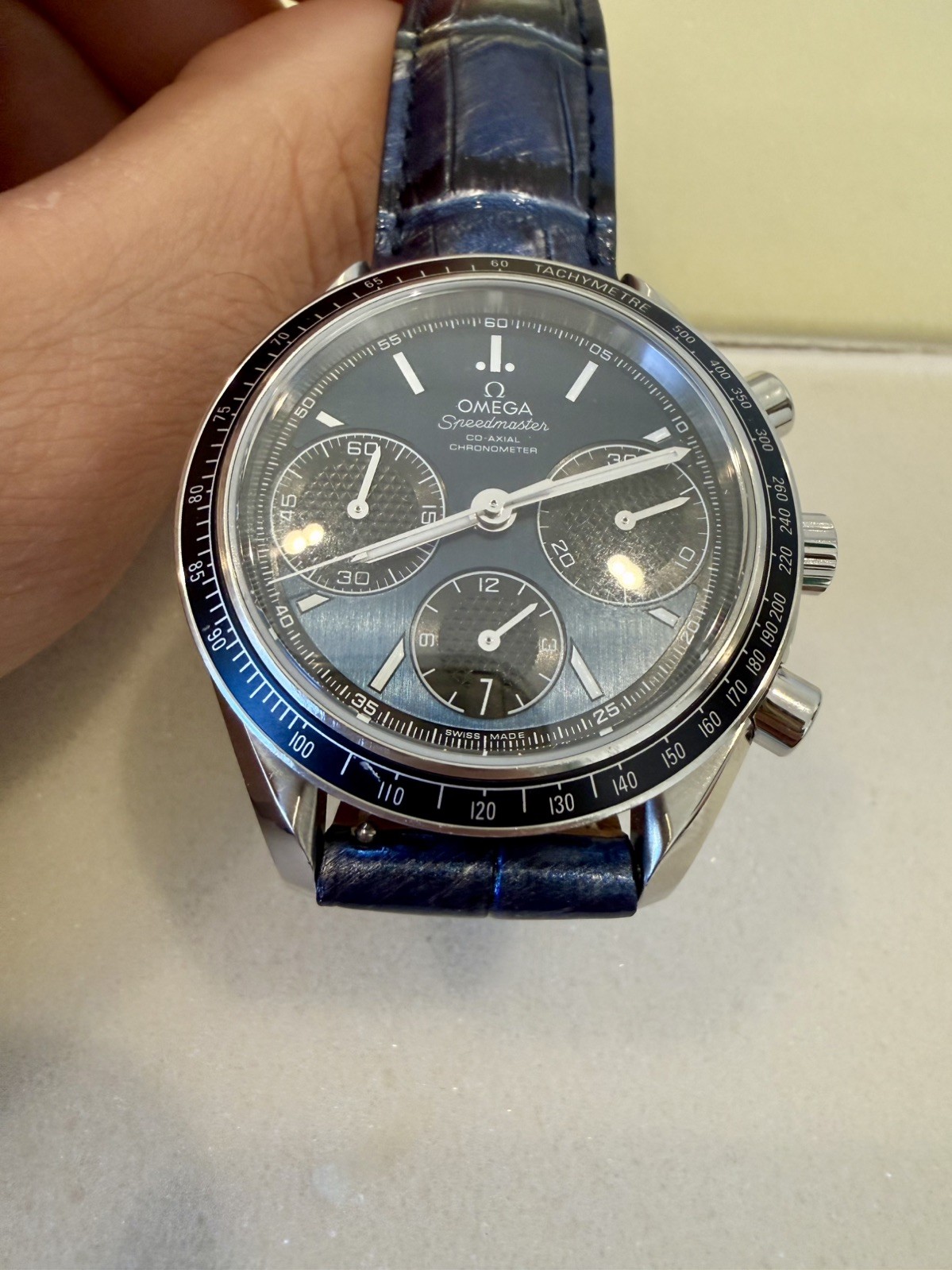 Omega Speedmaster Racing 326.30.40.50.03.001 Blue Dial w/Box & Papers & Straps