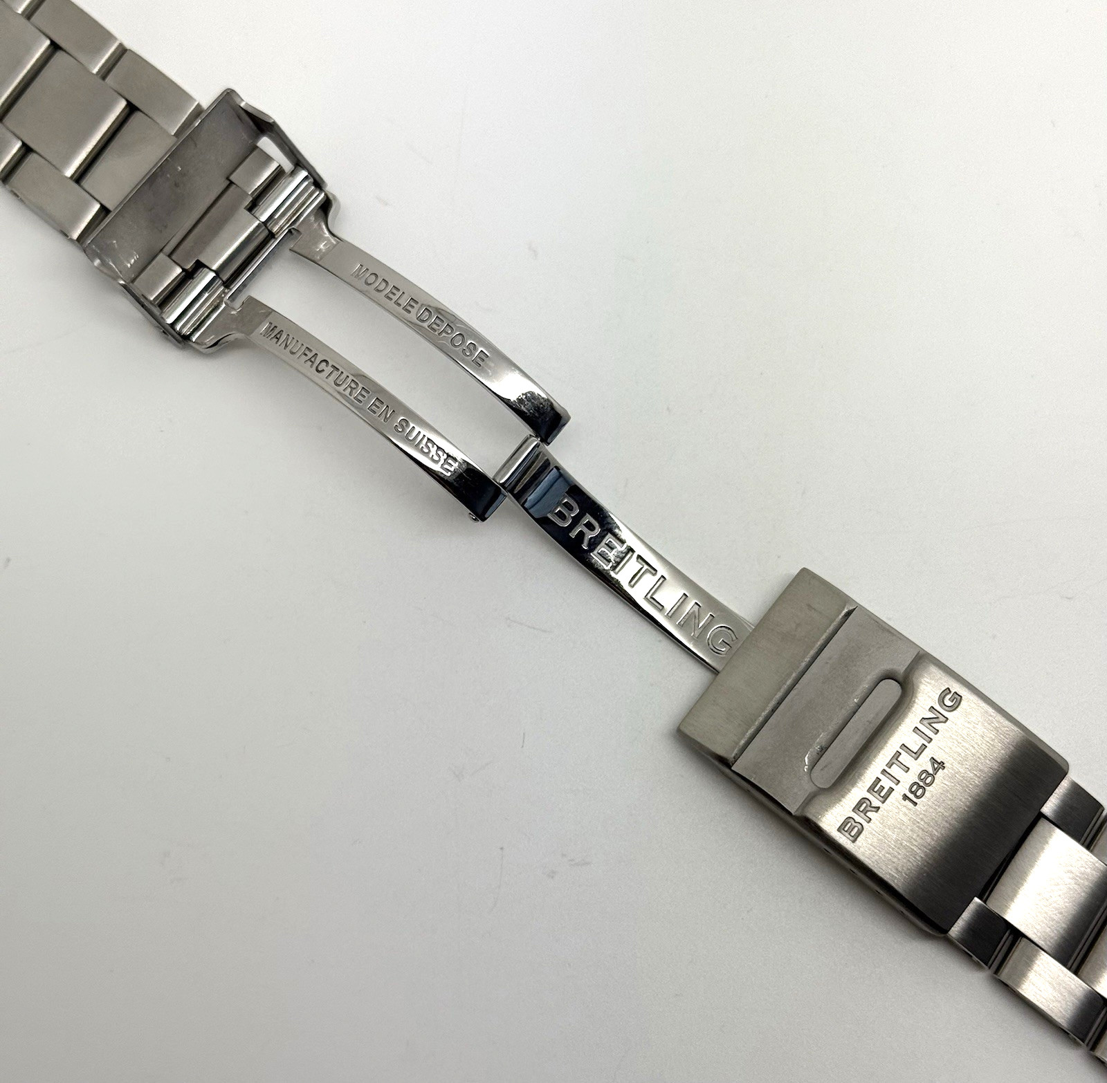 Breitling Colt 173A 22mm Brushed Stainless Steel Watch Bracelet Authentic OEM