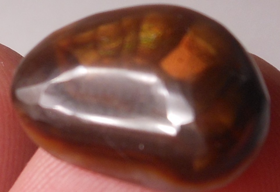 11.35ct Mexican Fire Agate 17.5mm x 12mm x 6.8mm