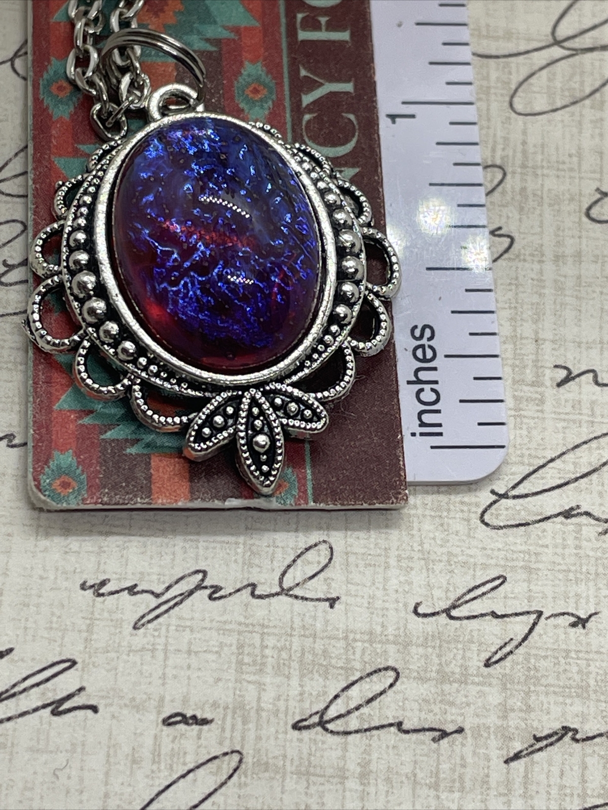 Mexican Fire Opal Dainty Necklace Pendant Anniversary Birthday Gift Mom Daughter