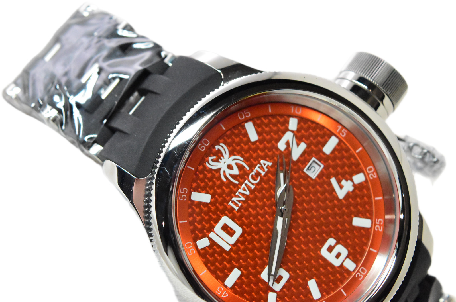 Invicta Russian Diver Sea Spider Men’s 52mm Orange Dial Swiss Quartz Watch 36978