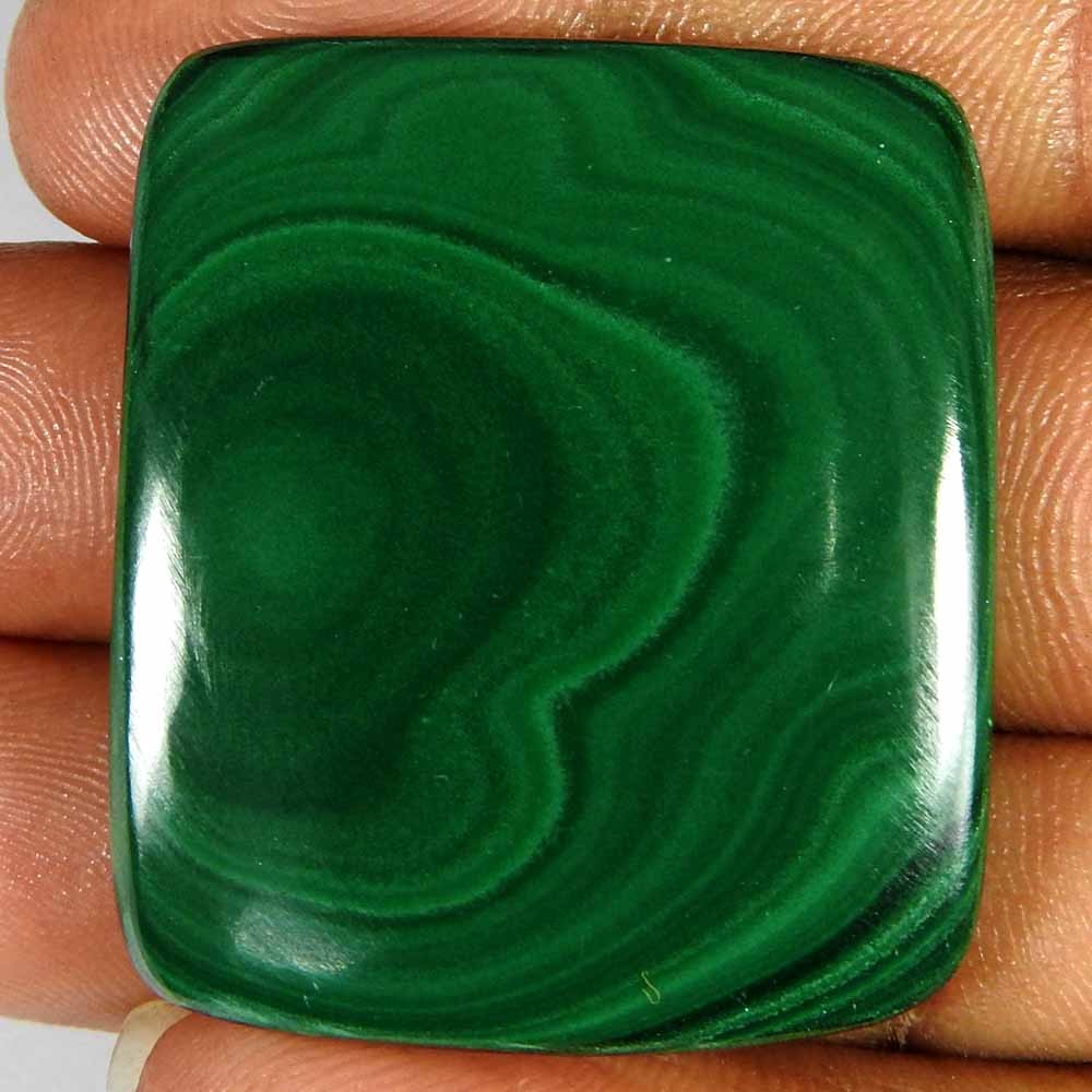 104.35Cts100%Natural Green Malachite Cushion Cabochon loose Gemstones