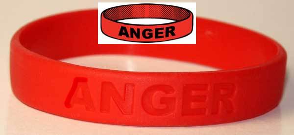 Anger Wristband Seven Deadly Sins Wrath Hate Rage Emotion Violated Blood TW002