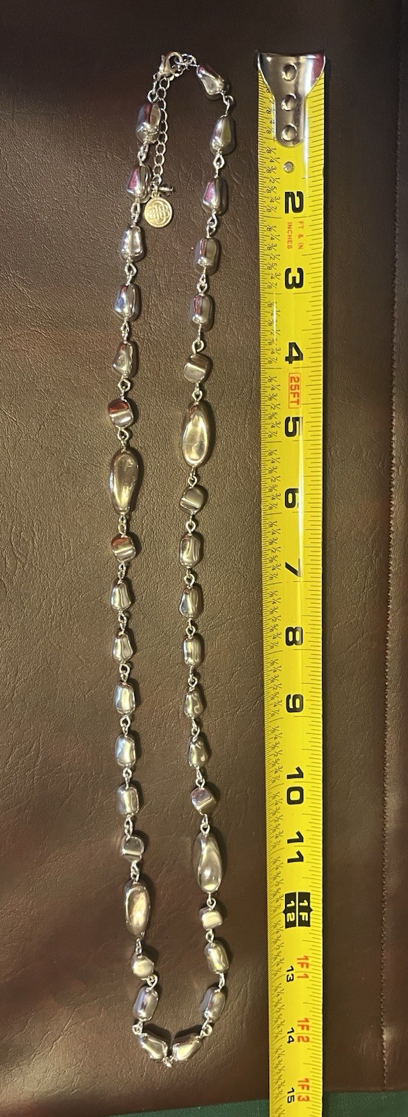 Bastian Brothers Silver 28” Matinee Necklace – Retired Piece