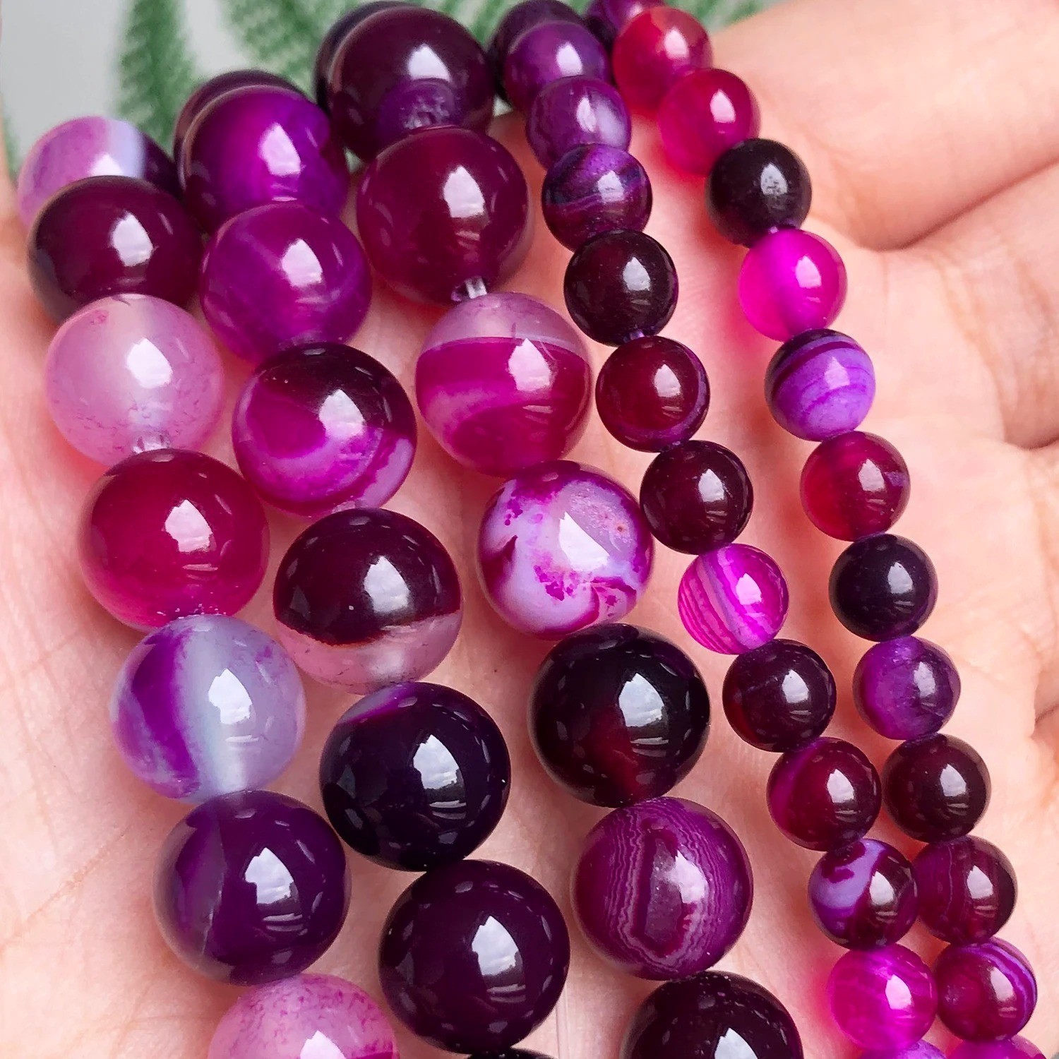 Series I lot natural gemstone spacer loose beads 4mm 6mm 8mm 10mm 12mm stone DIY