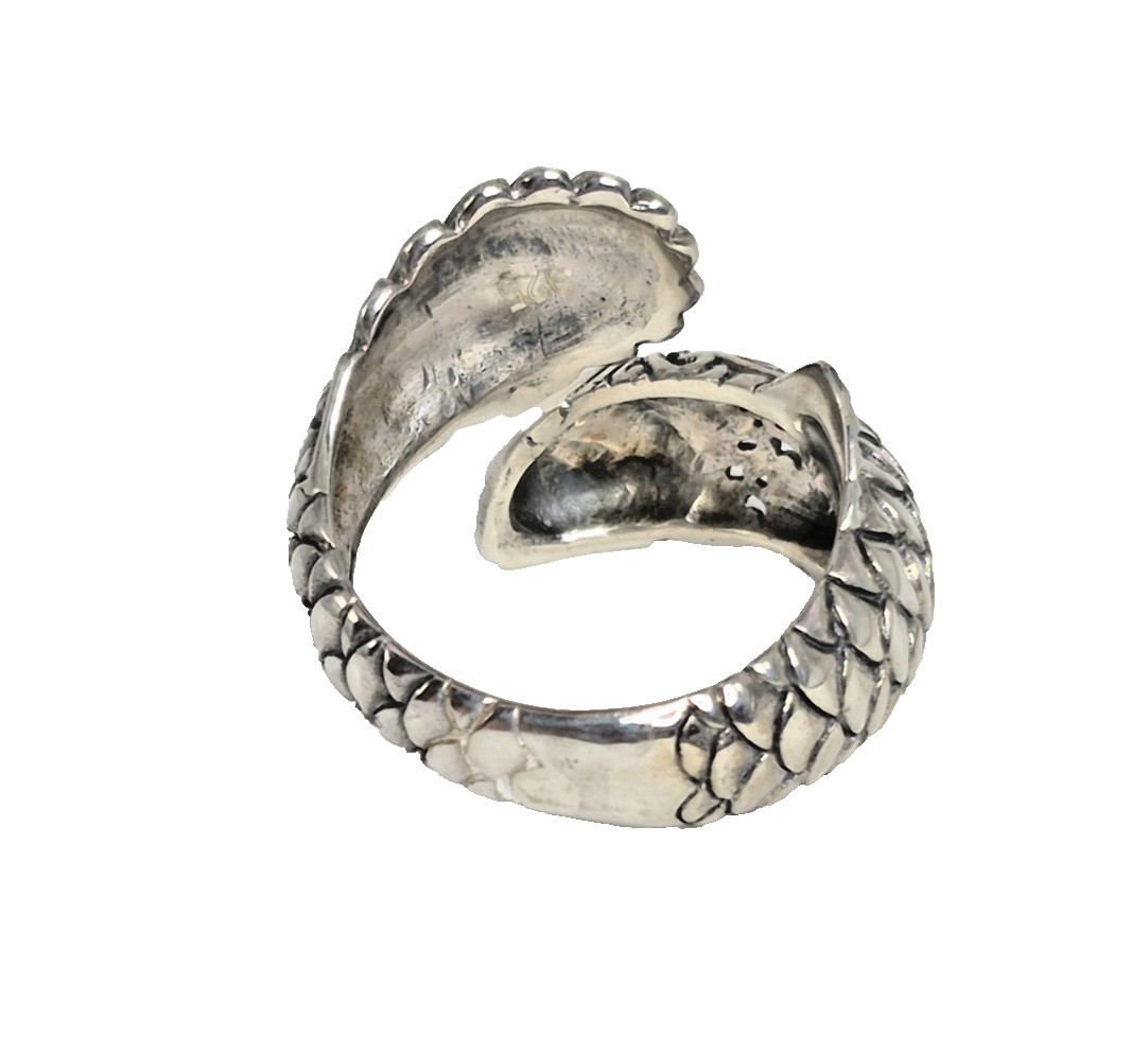 Bali Legacy Sterling Silver Koi Fish Ring Size 7 (6.10 g)