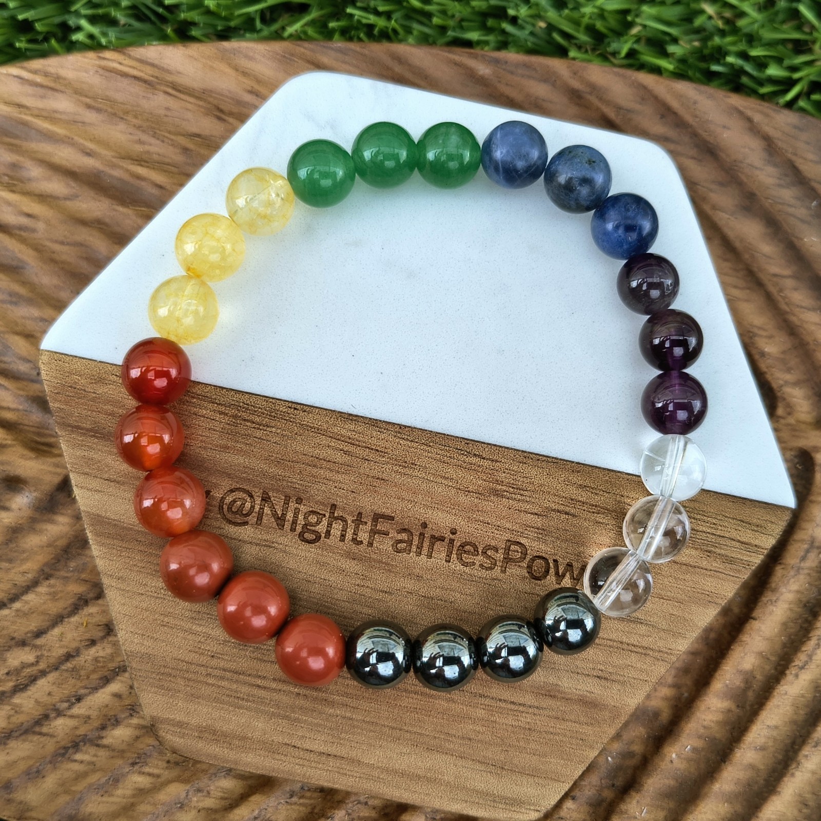 Optimal Balance Chakra bracelet: Red Jasper, Carnelian, Citrine, Aventurine…