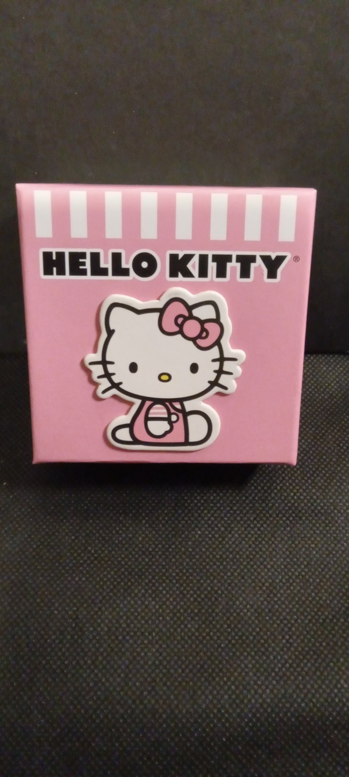 Hello Kitty Fine Silver Plated With Rhinestone Necklace New