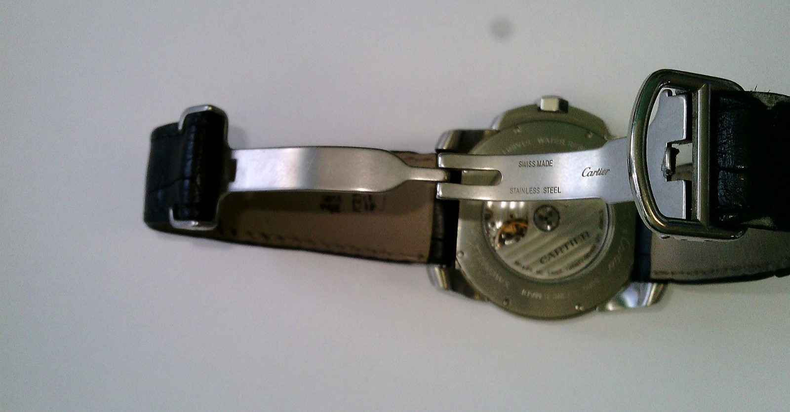 2017 Cartier Calibre de Cartier 42mm. Auto. Leather. FULL SET. NEEDS WORK.