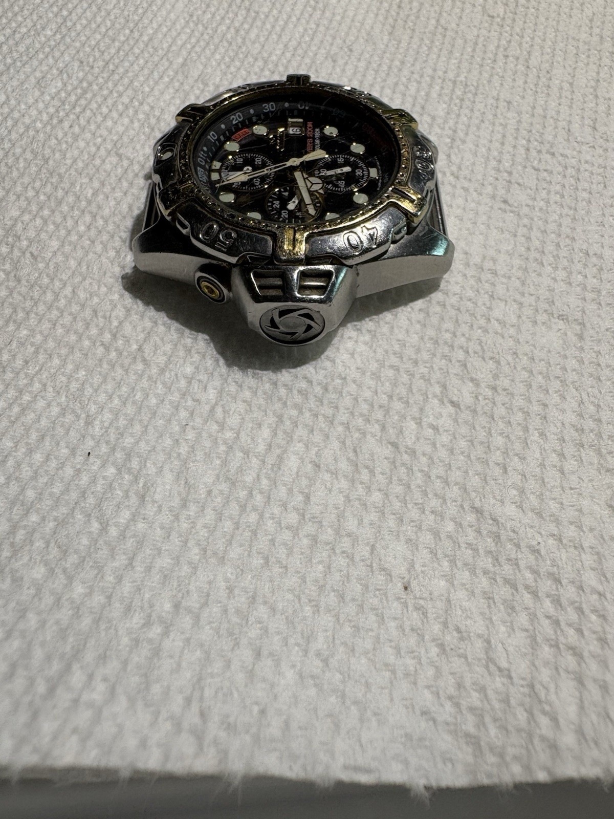 Rare Vintage 1998 Citizen Solar-Tech Aqualand Mens Divers 200M Watch