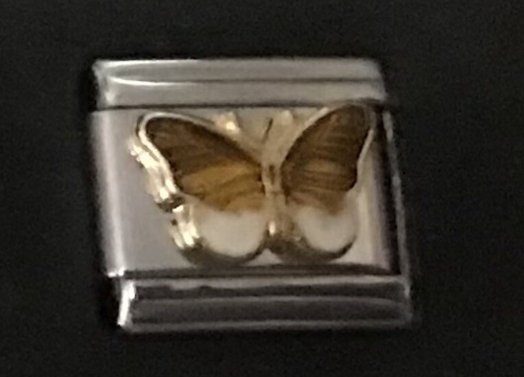 Butterfly Italian Charm Enamel Link K23 Style DR