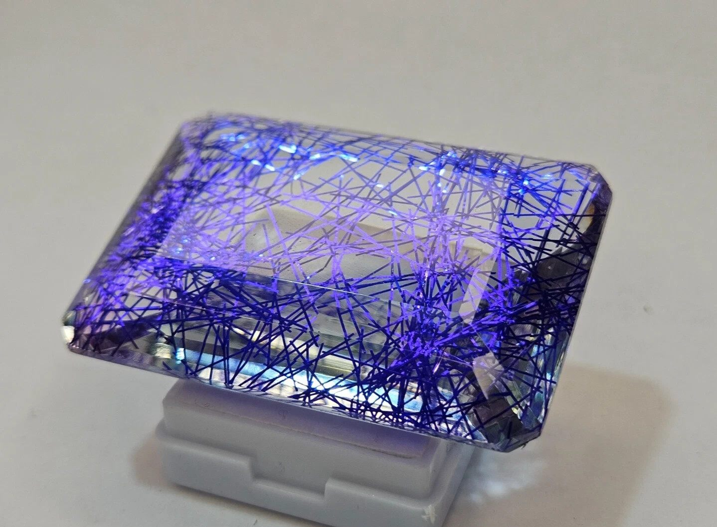 Superb Rutilated Quartz Natural Emerald Cut 195+ Ct Loose EGL Certified Gemstone