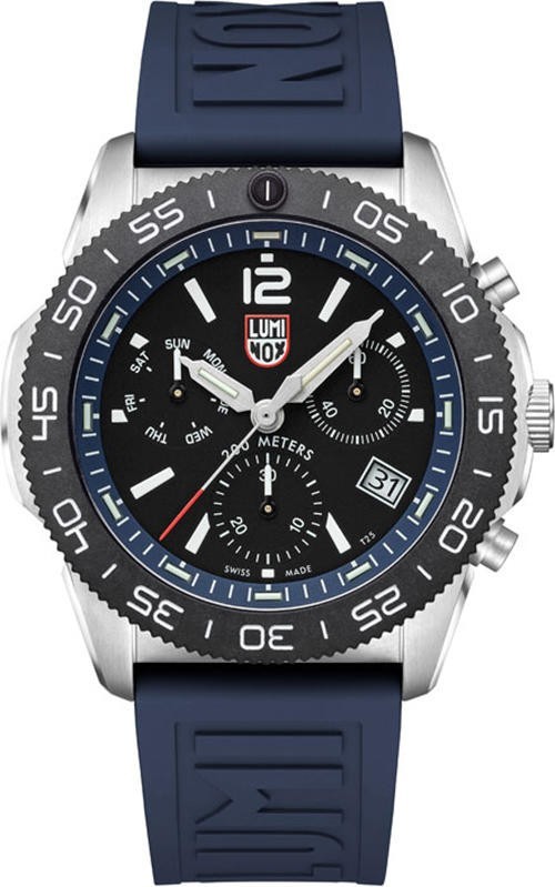 Luminox Pacific Diver Chronograph 44mm Black Dial Rubber Men’s Watch XS.3143