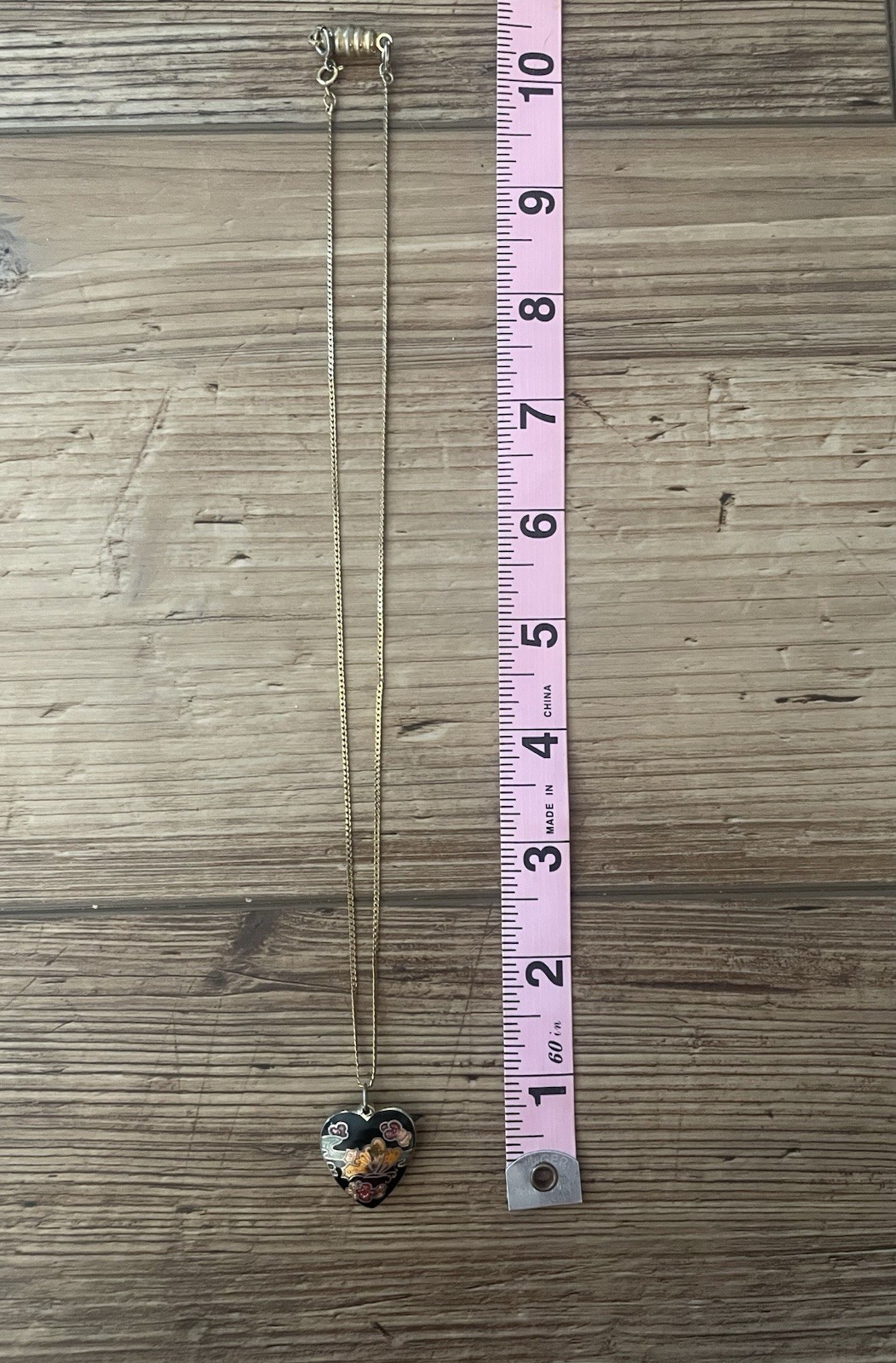 10 Inches Long Heart Necklace