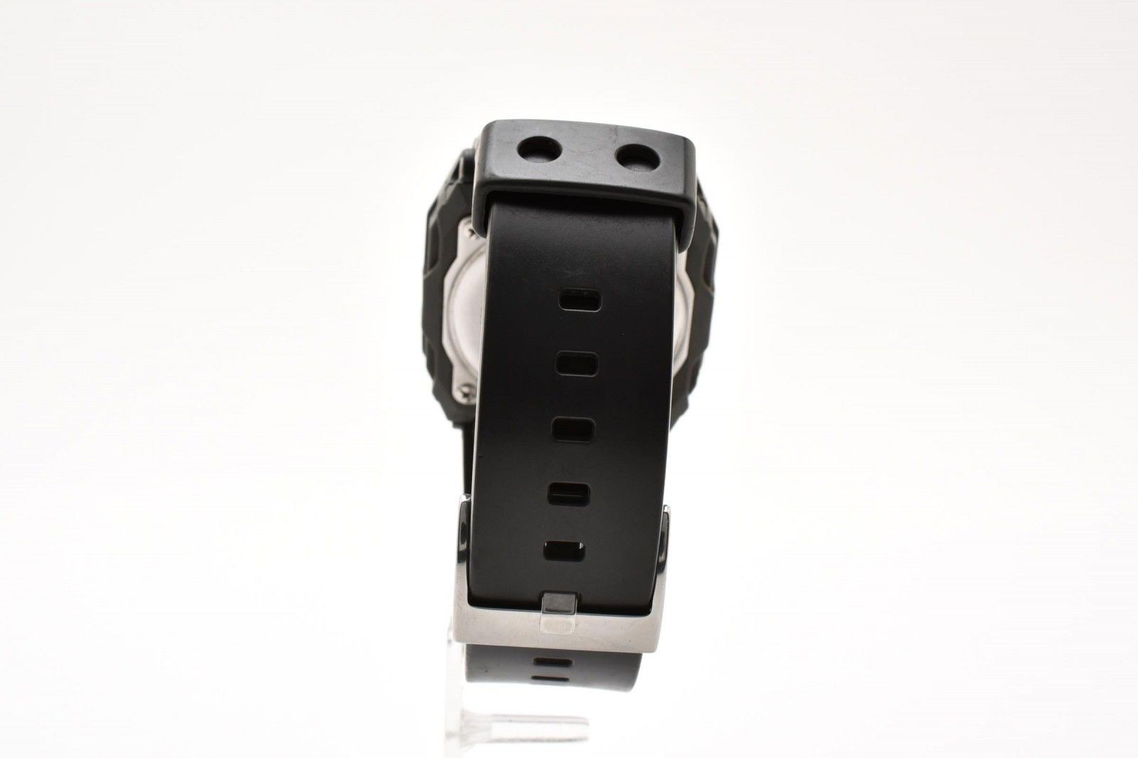 Casio G SHOCK G 8100 Quartz Digital Watch Black LCD Stainless Case Resin Belt Me