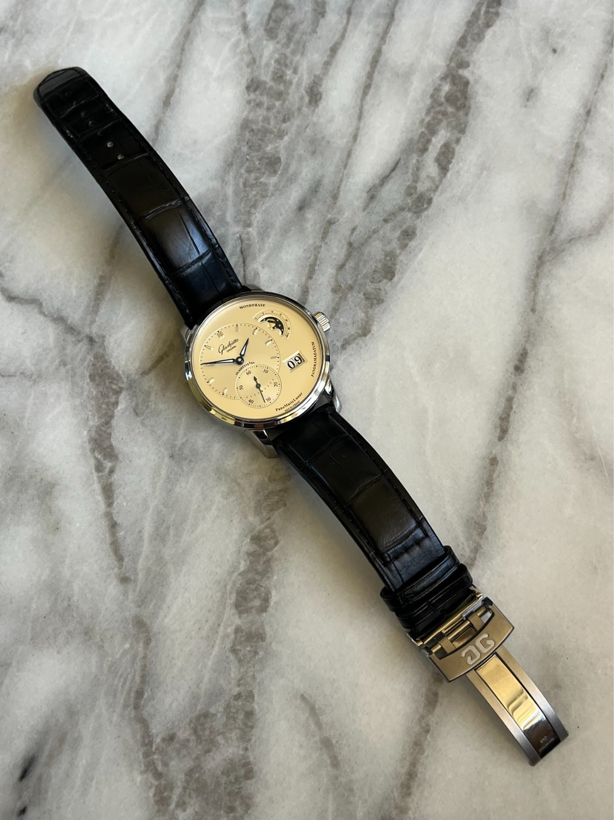 Glashütte Original PanoMaticLunar – Radiant Silver Dial – Box & Papers 2025