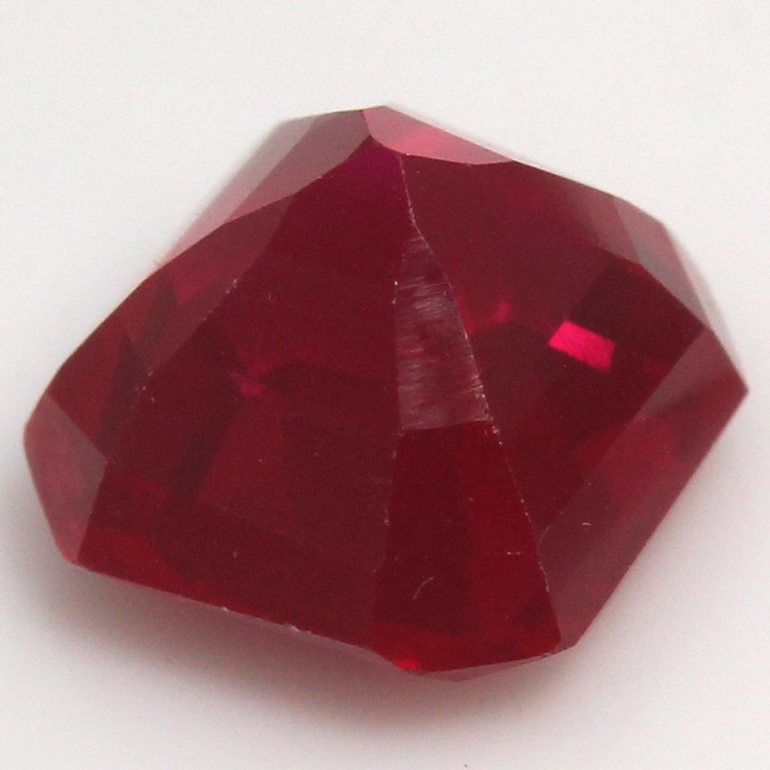Natural 6.05 Ct Certified Mogok Pigeon Blood Red Ruby 10×10 MM Asscher Gemstone