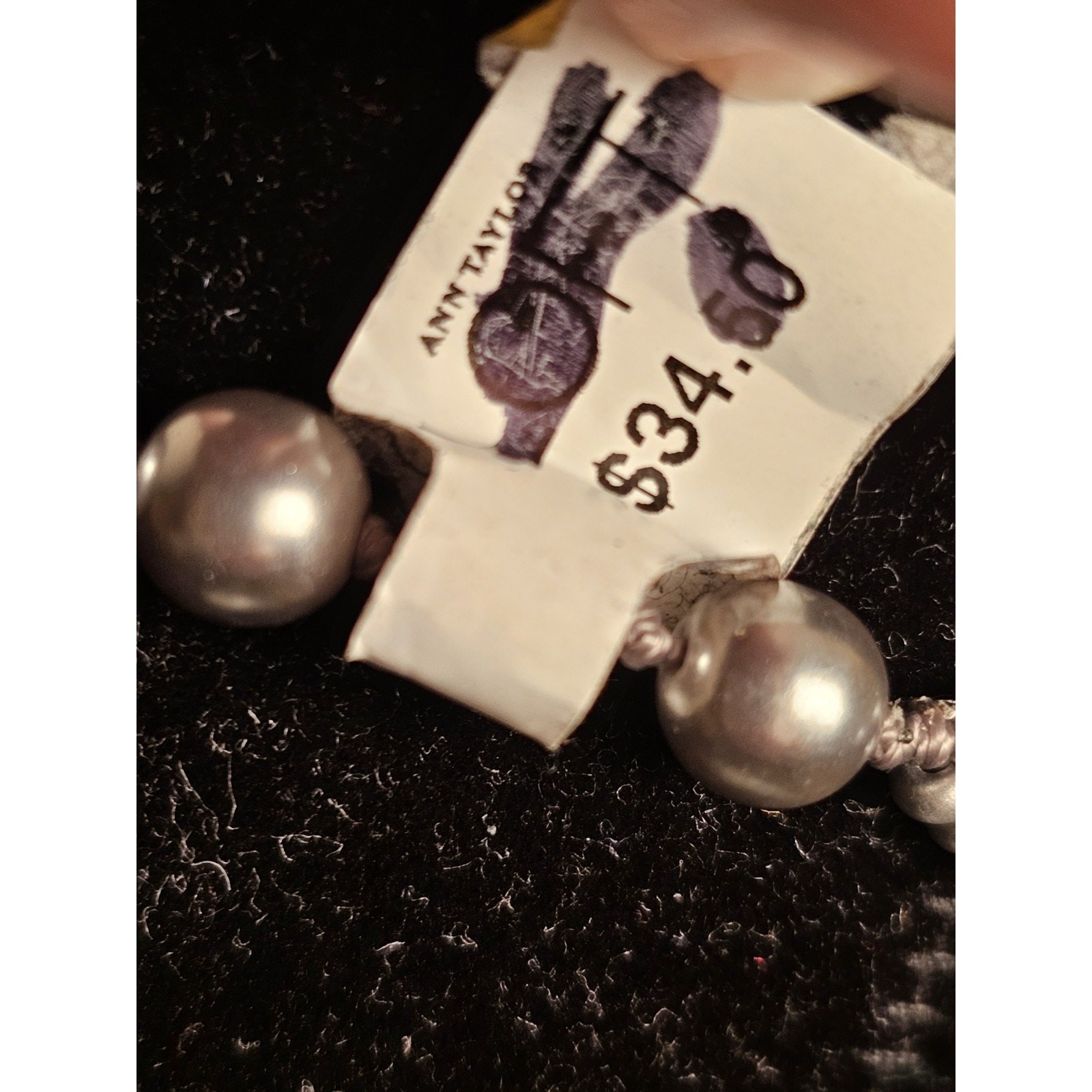 Loft Double Strand of Blue Pearl Beads