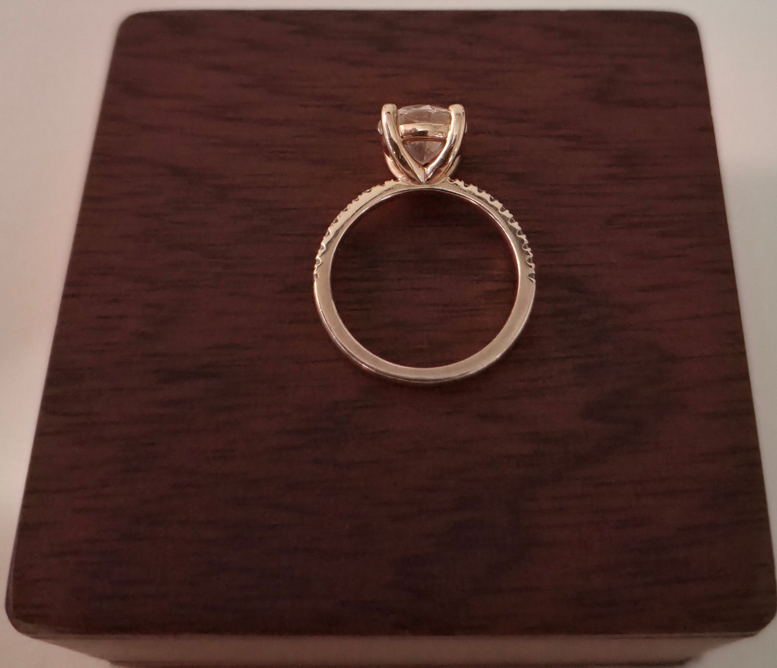 LAB CREATED DIAMOND RING – 14k ROSE GOLD – 2.53 ROUND VS1 RARE CARAT – 6.25 SIZE