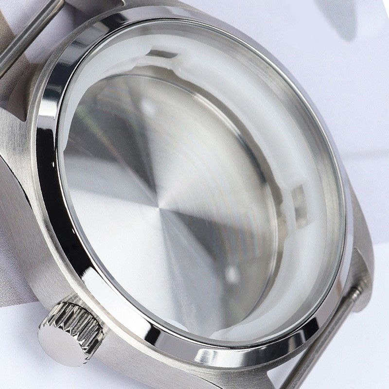 FEIYASHI 40mm Vintage Diver Watch Case Silver Steel 10ATM For Seiko NH35 38 NH36