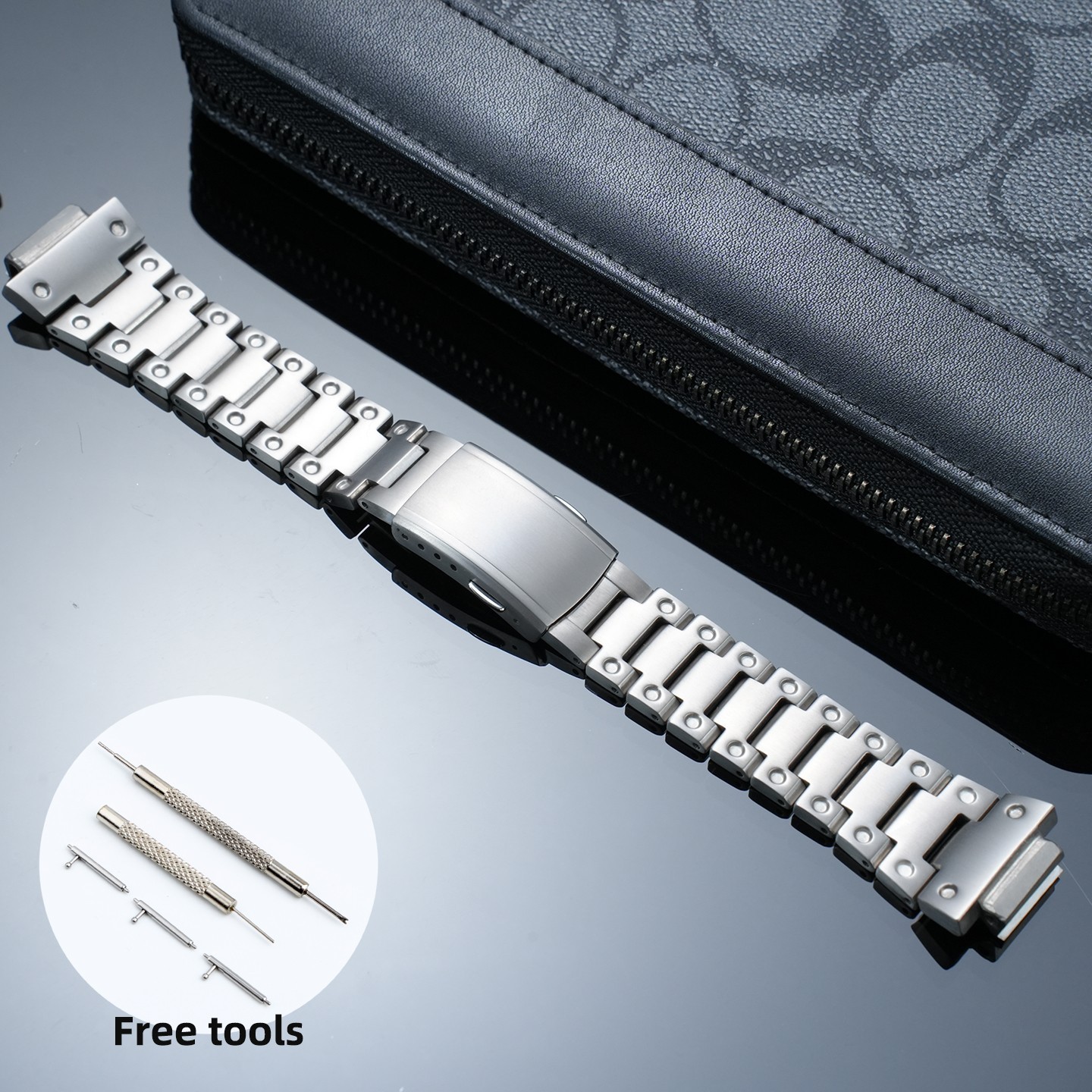 For Casio GA-2100GA-2110GA-B2100 CasiOak Mod Kit GA2100 TitaniumWatch Case Strap