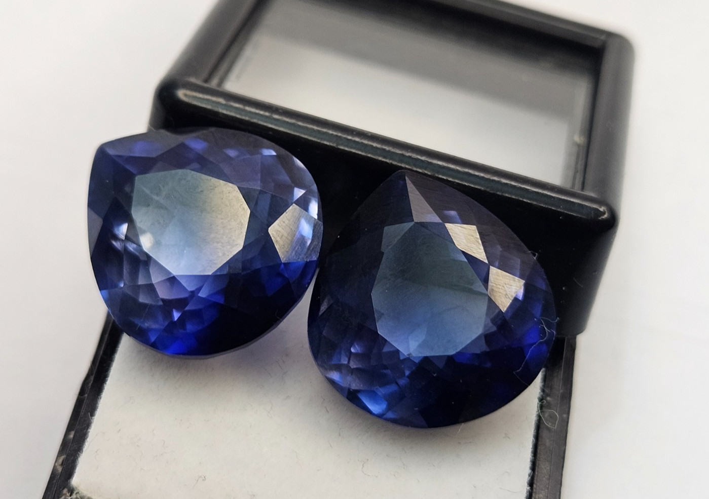 Tanzanite Pear Cut Blue Natural 31-32 Ct Pair Gemstone For Earring Making FR-581