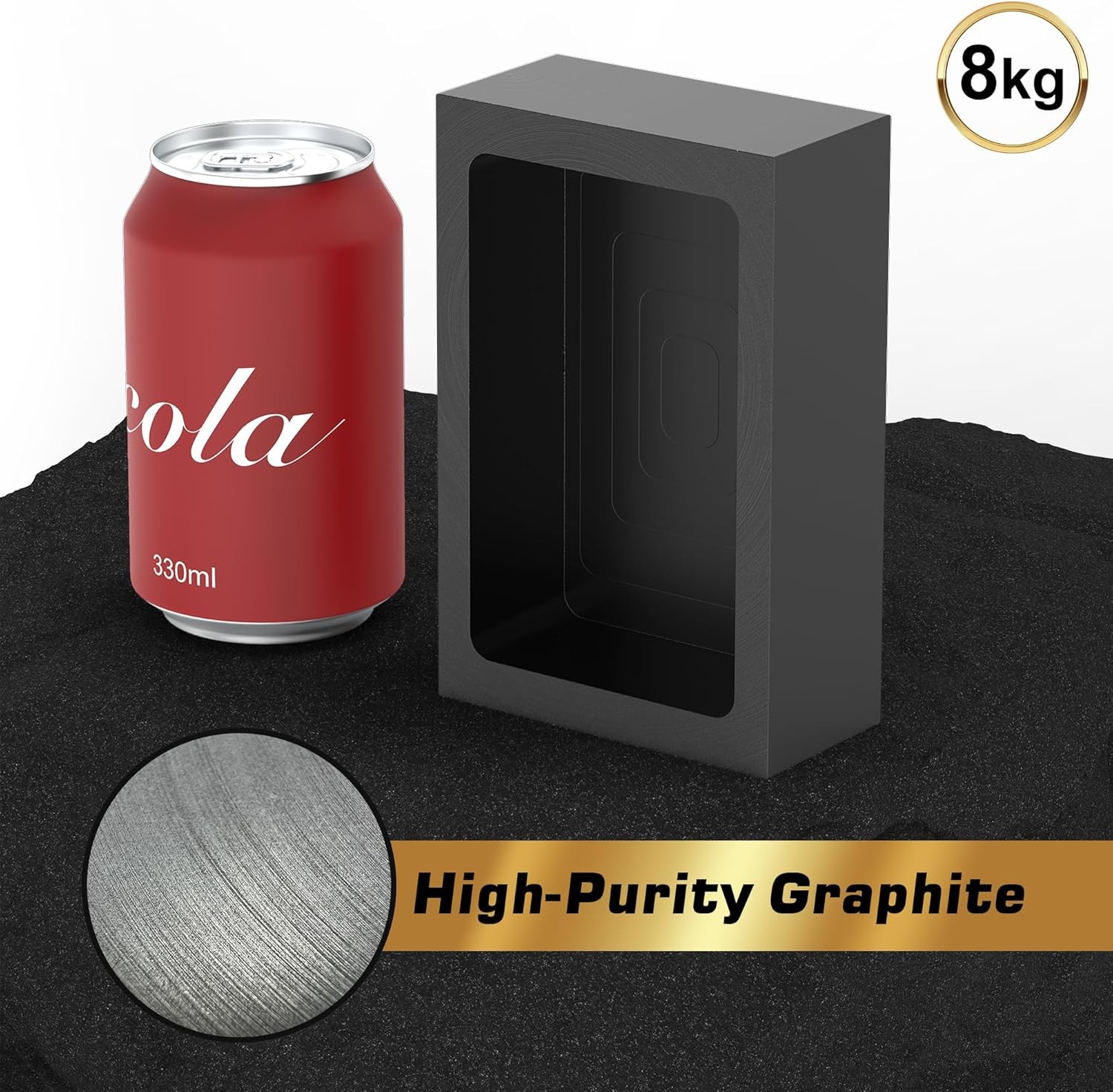 8Kg Premium Graphite Ingot Mold for Metal Casting – High-Purity Materia