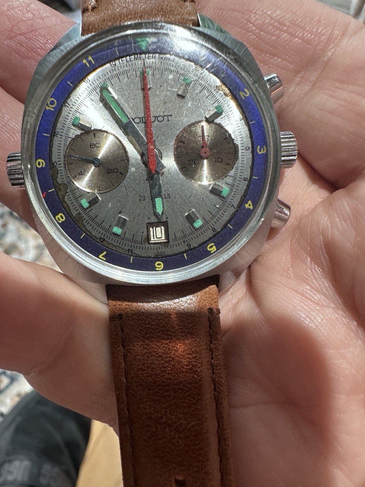 POLJOT 3133 Sturmanskie USSR Soviet Mechanical Chronograph Watch Serviced