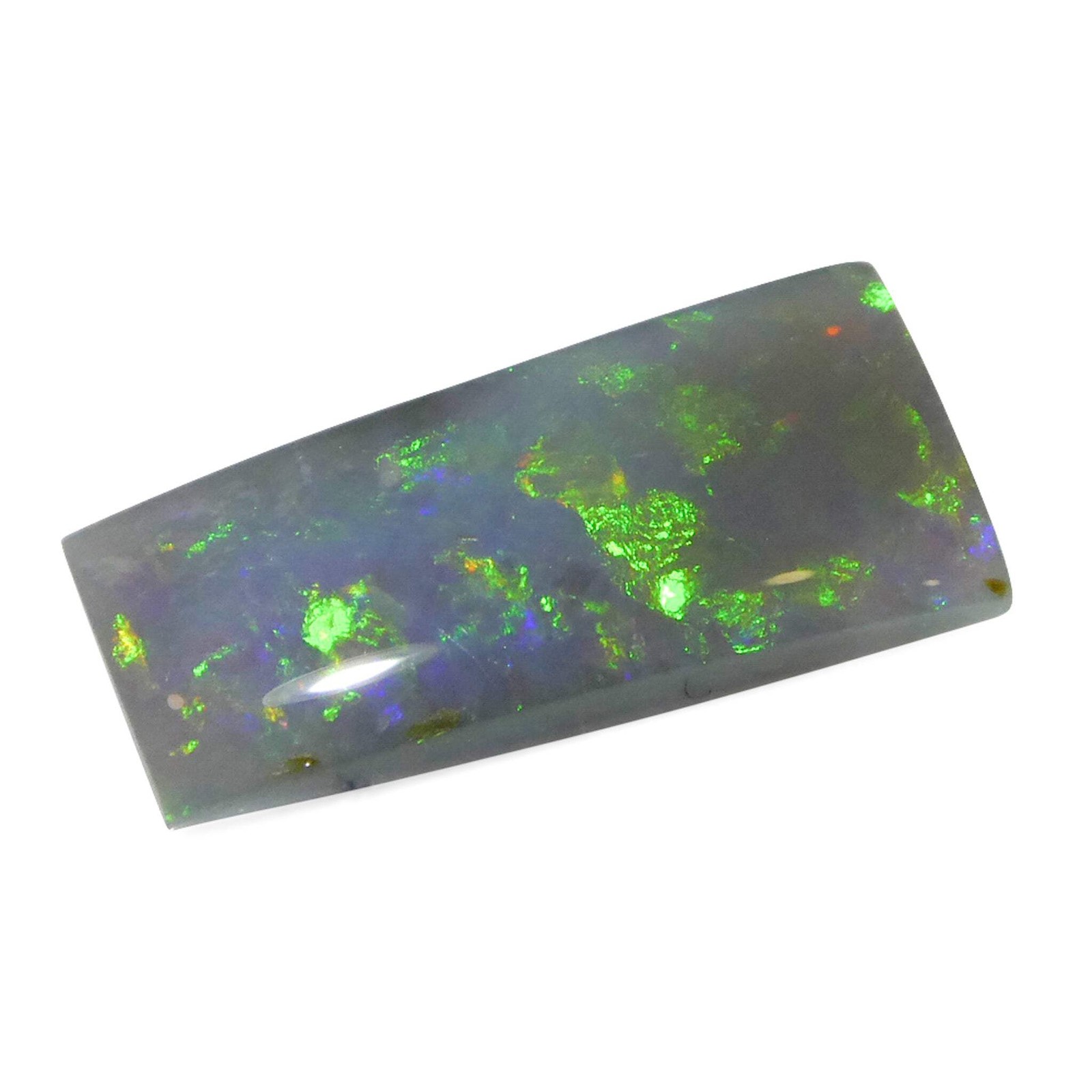 2.73ct Rectangular Freeform Cabochon Gray Opal from Australia
