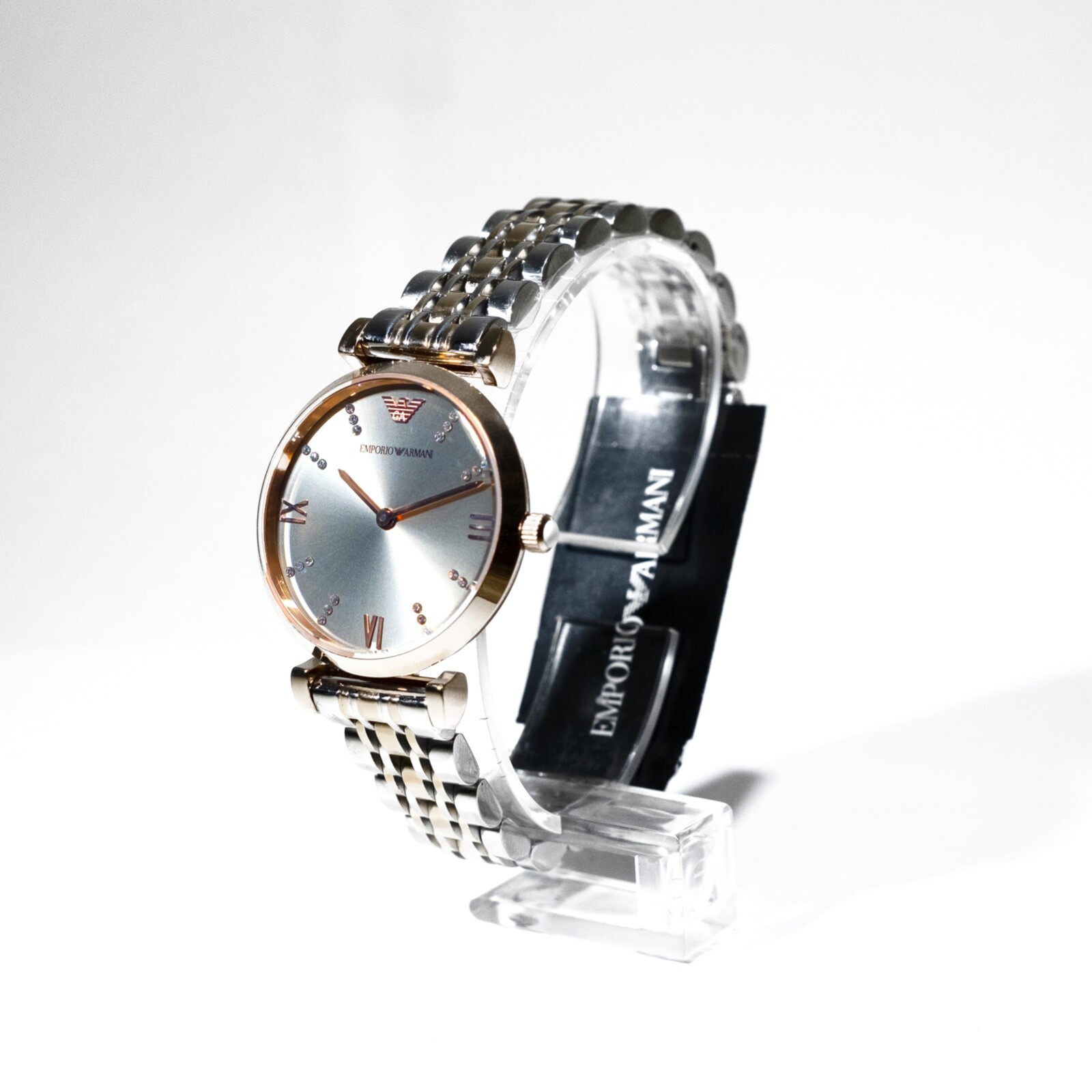 Ladies AR1840 Two-Tone RoseGold 31mm Emporio Armani