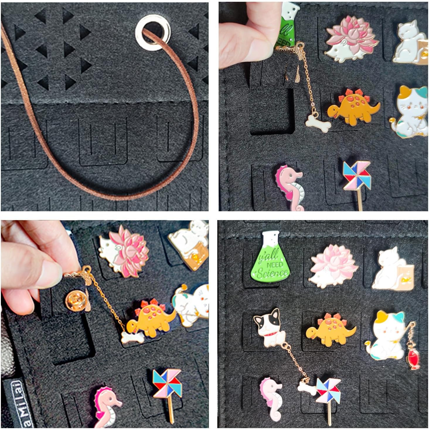 Collection Display Case – Wall Hanging Brooch Pin Organizer – Pin Collection …