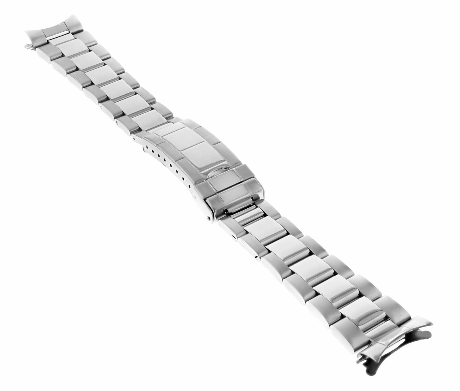 OYSTER WATCH BAND FOR ROLEX DAYTONA SUBMARINER 20MM SHINY/CENTER FLIP LOCK