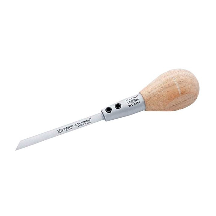 GLARDON VALLORBE SWISS ENGRAVER GRAVER ALUMINUM ADJUSTABLE PEAR SHAPE HANDLE