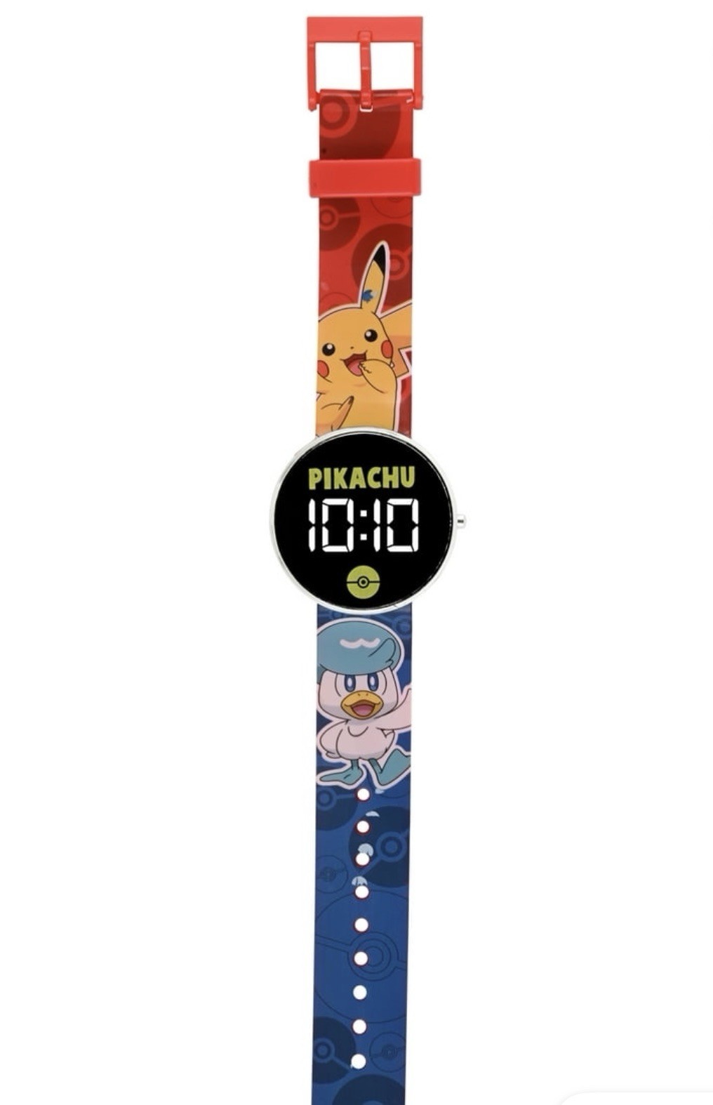 Pokemon Pikachu LED Plastic Casual Watch Red/Blue POK4433FB 2025