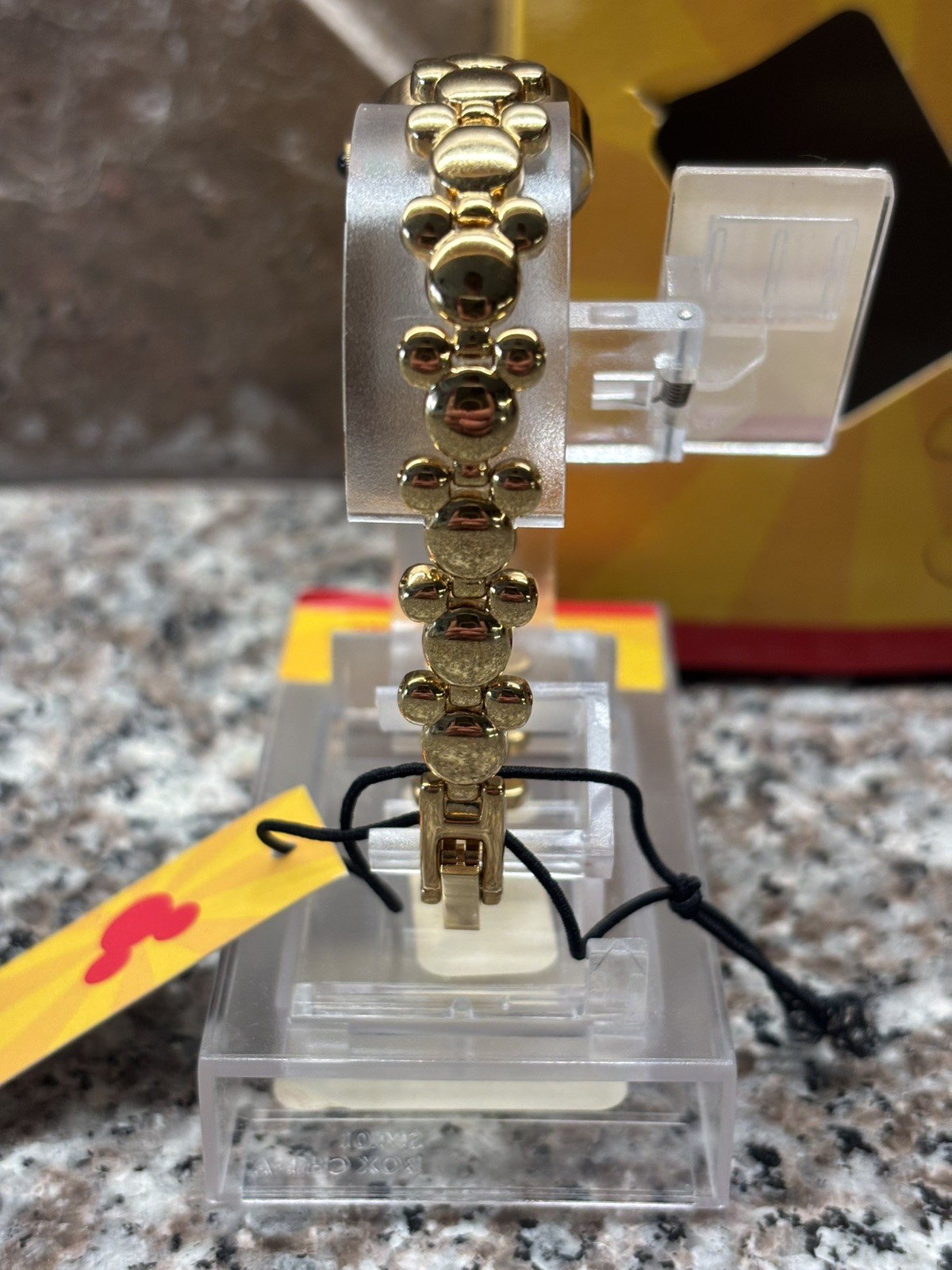 Disney Mickey Mouse Raised Dial Water Resistant Mineral Crystal Watch Bracelet