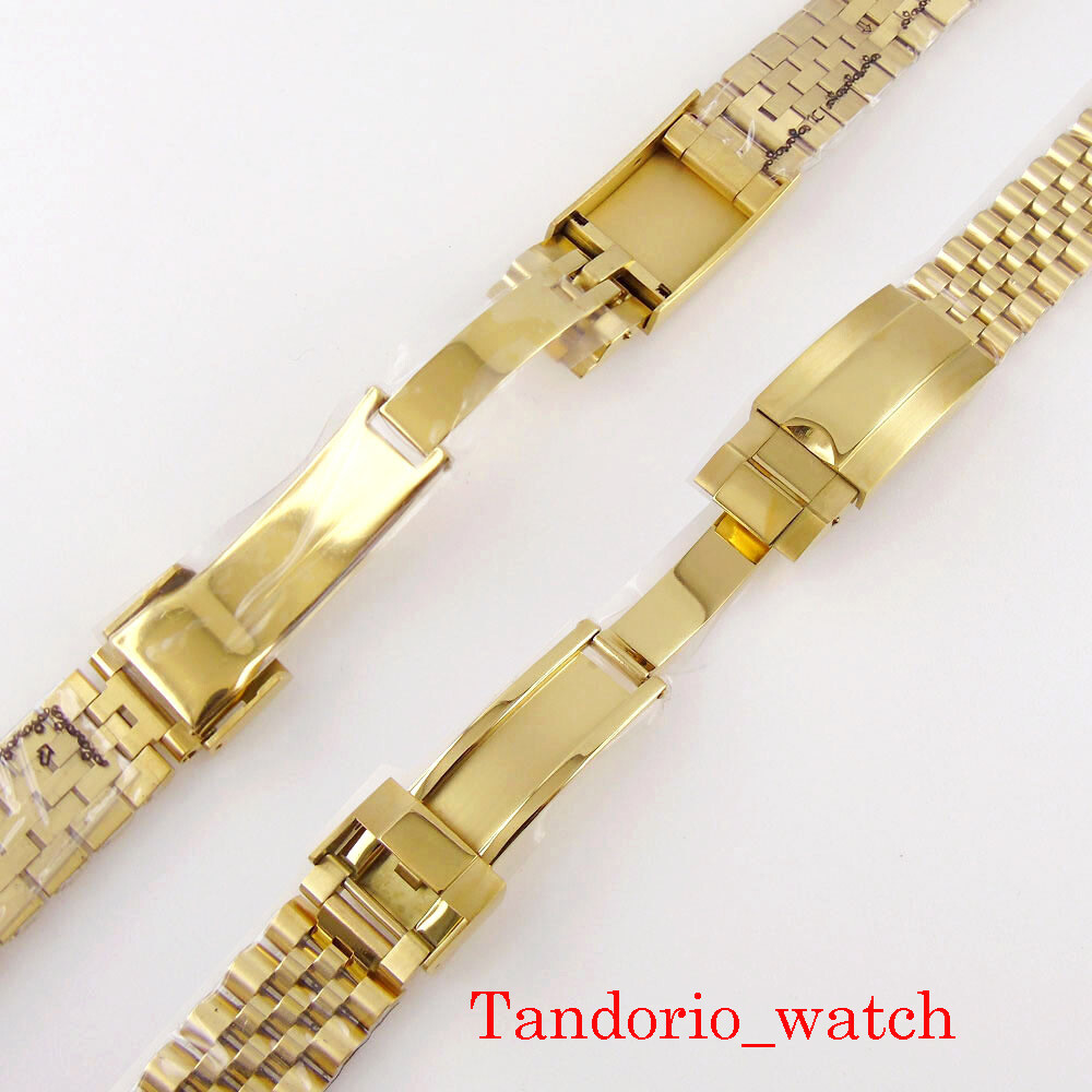 no logo 20mm Width Jubilee Watch Bracelet Fit 40mm Mens Watch Deployment Buckle