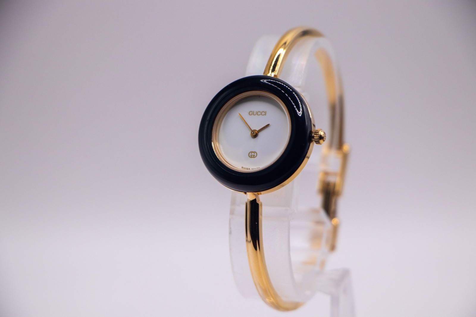 [TOP MINT]GUCCI Change Bezel 11/12.2 1100L Gold Vintage Quartz with Box ＆ Paper