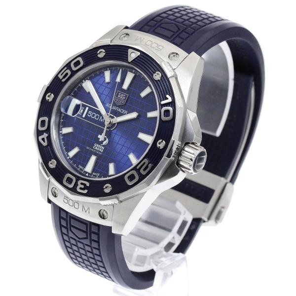 TAG Heuer Aquaracer WAJ2116 44mm SS Navy Dial Automatic Date Watch #C7984