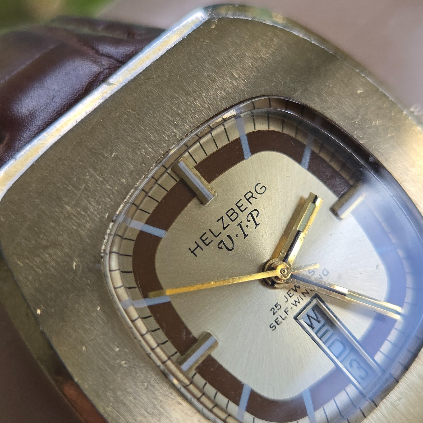 Vintage HELZBERG VIP men’s automatic watch swiss AS 2066 25Jewels 1970s #2