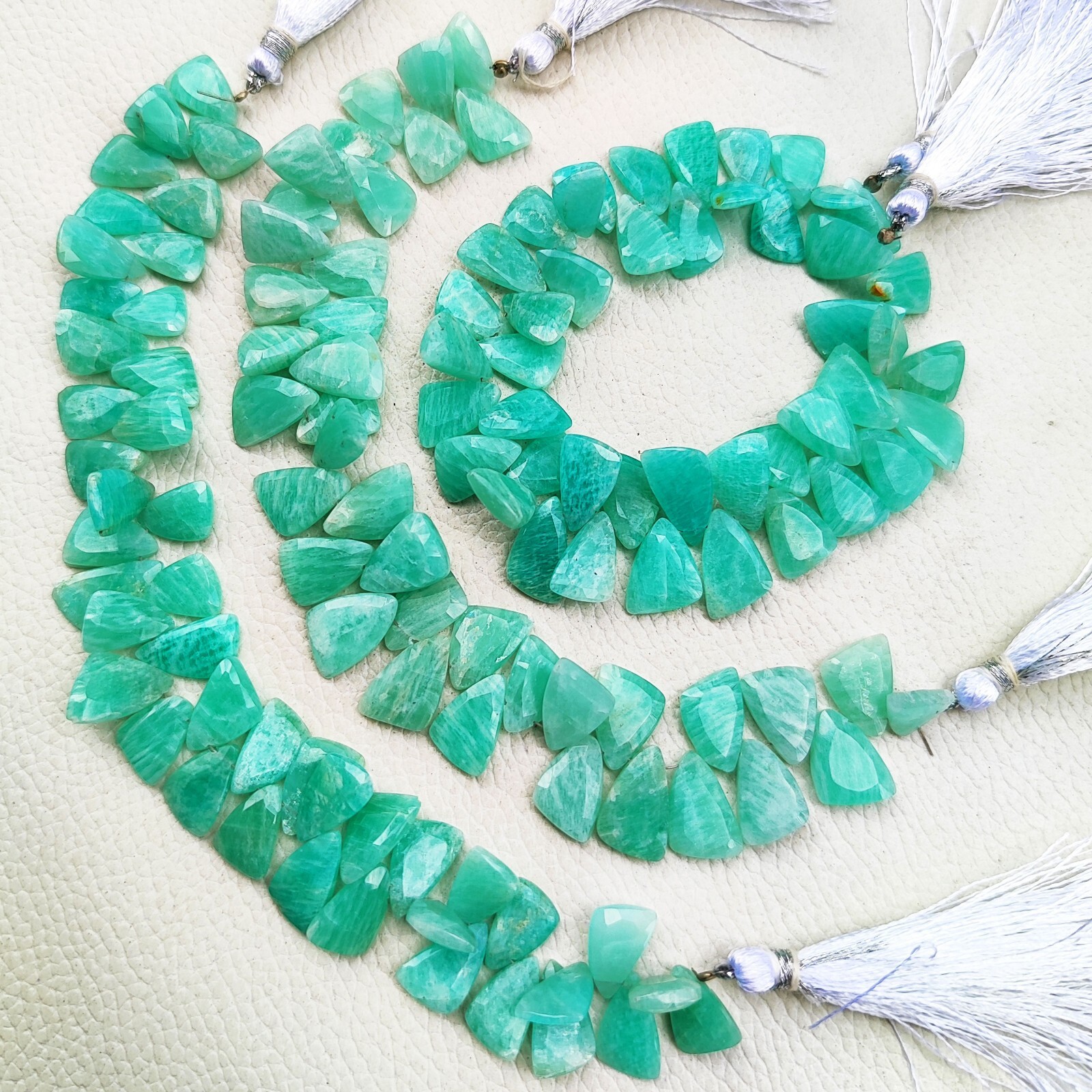 Natural Amazonite Gemstone 12×7 to 13×8 mm Faceted Sail Shape Beads 7″ Strand