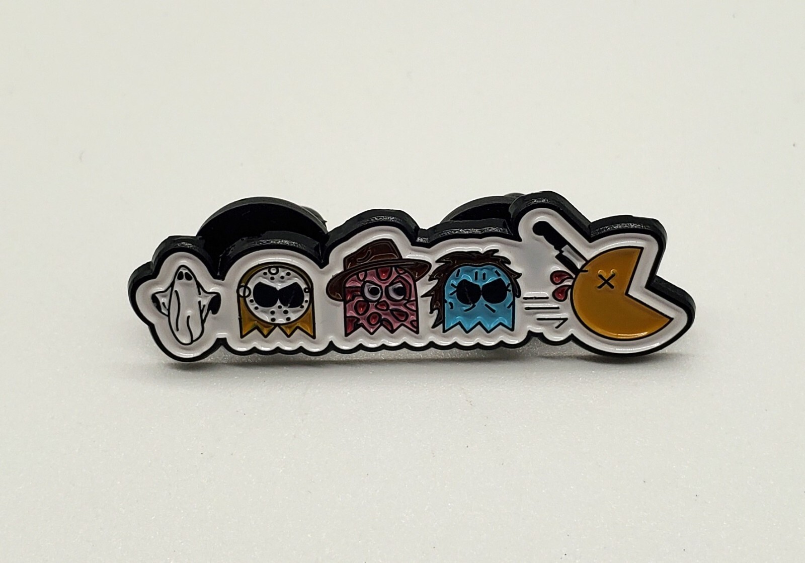 Pacman Horror Parody Enamel Pin Brooch Retro 80’s Arcade Video Game New