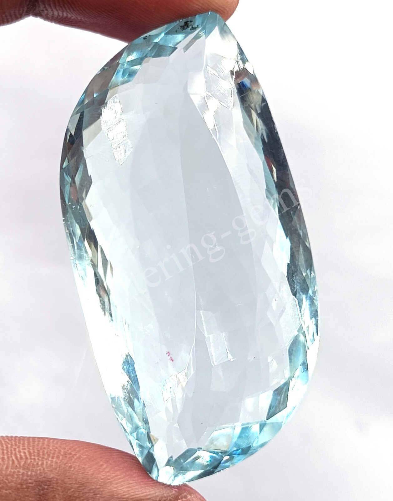 147.05 Ct Emerald Cut Sky Blue Aquamarine IGL Certified Loose Gemstone M25